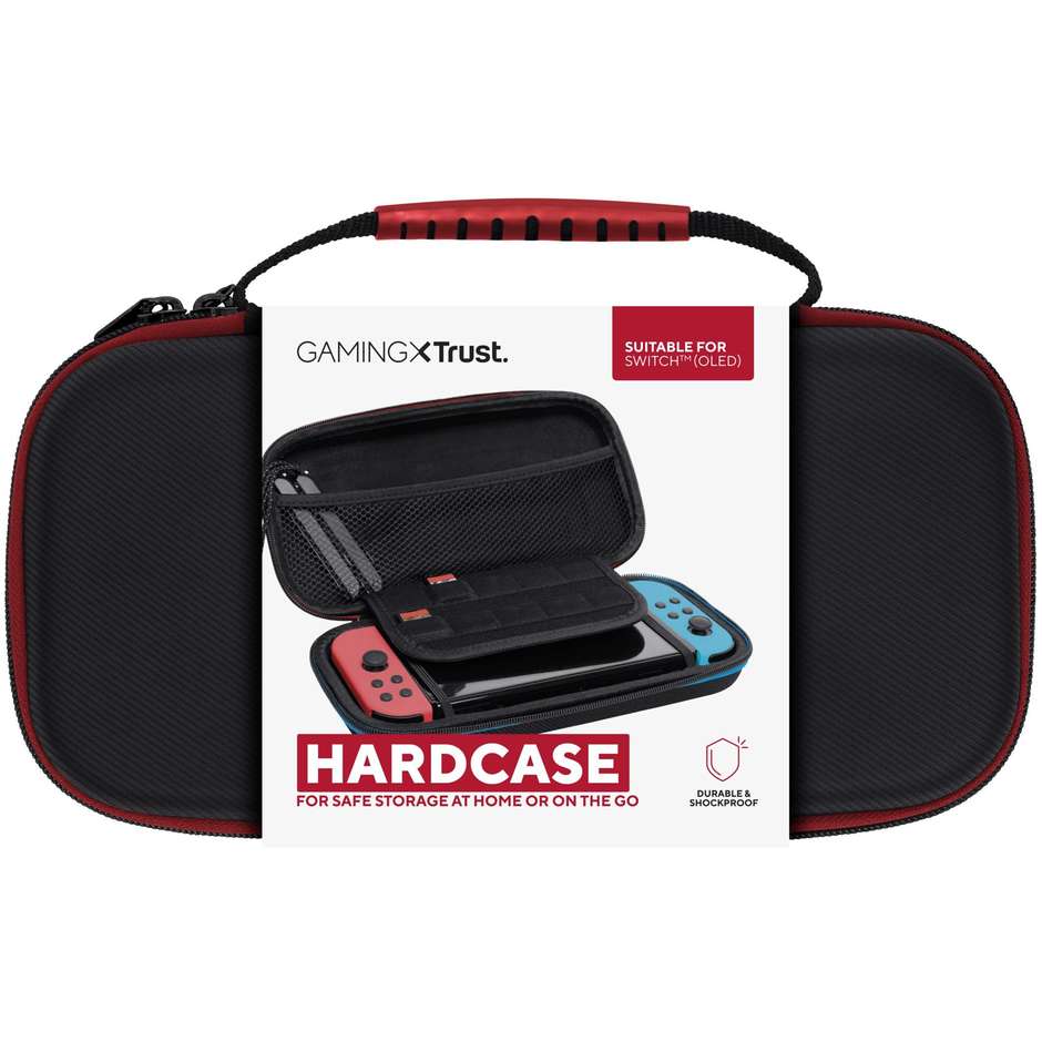Trust GXT 1248 custodia rigida nera per Nintendo Switch, Lite e OLED