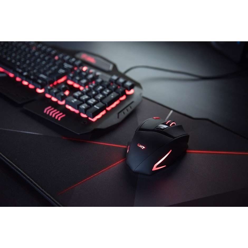 Trust GXT 130 Mouse Gaming Wireless colore Nero, Rosso