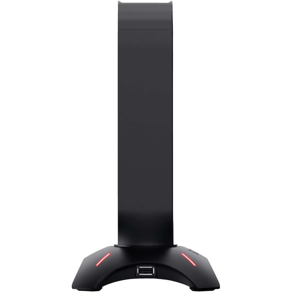 Trust GXT 265 Cintar Supporto Porta Cuffie Gaming con Illuminazione RGB e Hub 2 Porte USB Nero