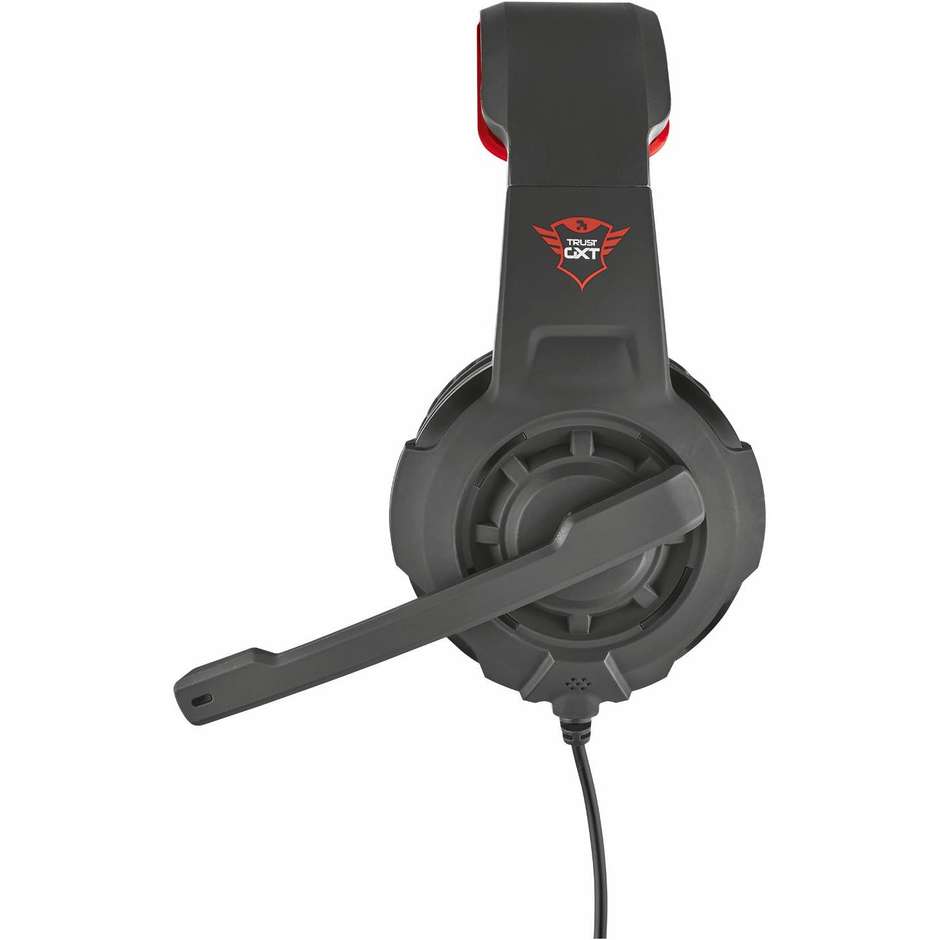 Trust GXT 310 Radius Gaming Headset cuffie da gioco colore nero e rosso