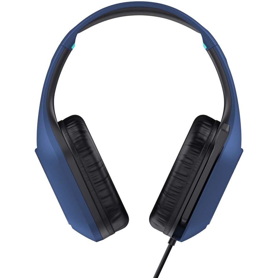 Trust GXT 415B Zirox Cuffie gaming stereo 50 mm jack 3,5 mm Brilliant Blue
