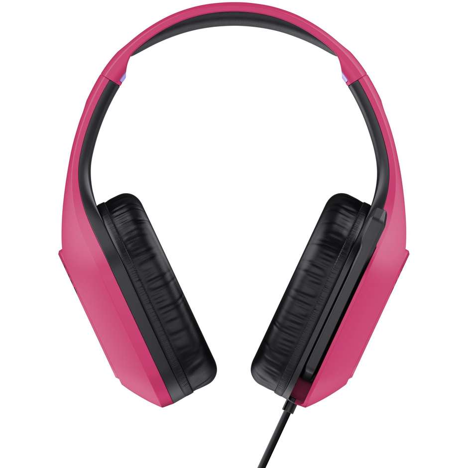 Trust GXT 415P Zirox (24992) Cuffie Gaming Cablate Over-Ear Driver 50 mm Ultraleggere 244g Rosa