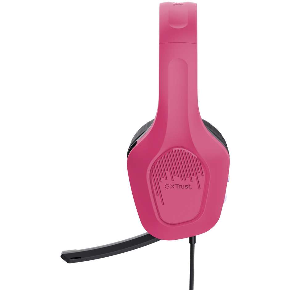 Trust GXT 415P Zirox (24992) Cuffie Gaming Cablate Over-Ear Driver 50 mm Ultraleggere 244g Rosa