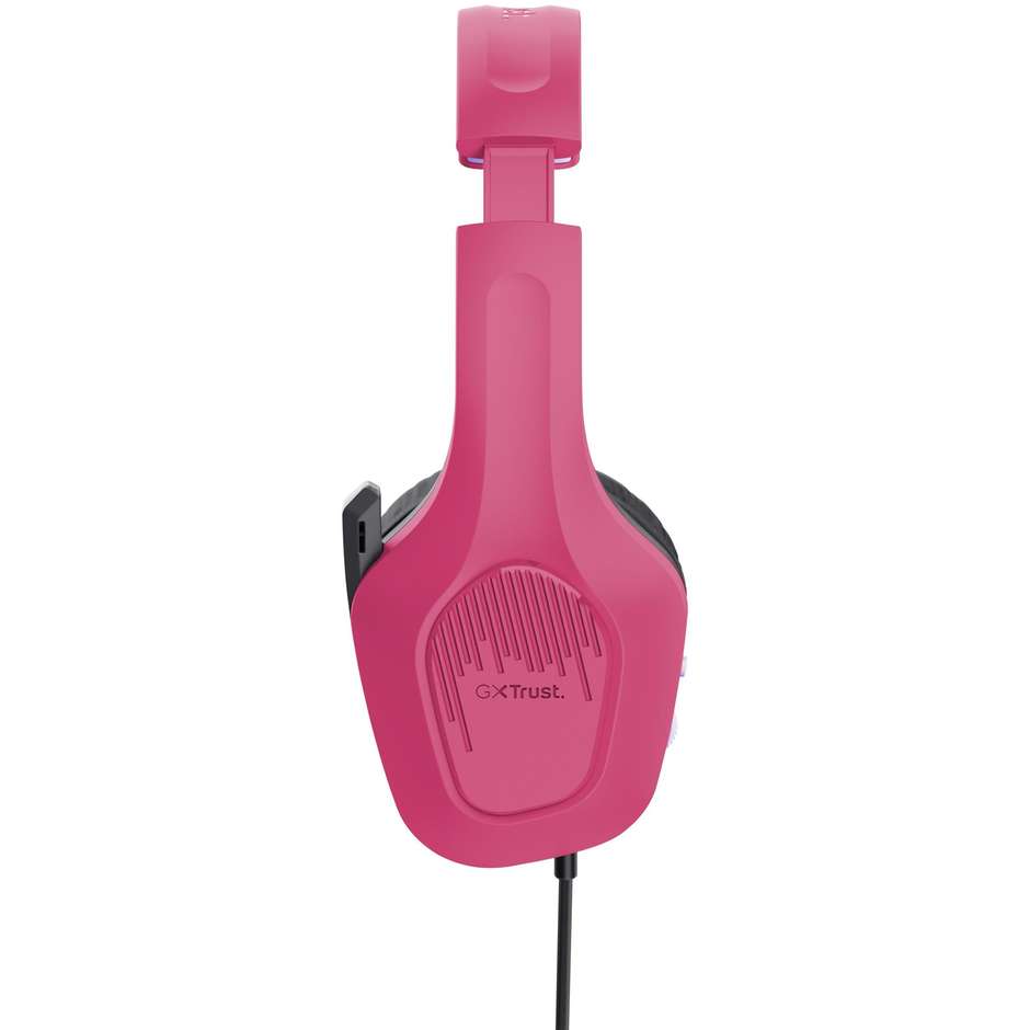Trust GXT 415P Zirox Cuffie gaming stereo 50 mm jack 3,5 mm Powerful Pink