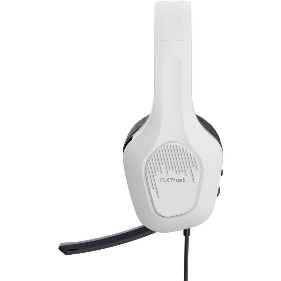 Trust GXT 415W Zirox (25147) Cuffie Gaming Cablate Over-Ear Driver 50 mm Ultraleggere 244g Bianco