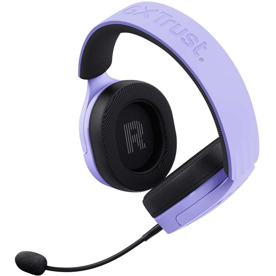 Trust GXT 489P FAYZO Cuffie Cablato A Padiglione Gaming Colore Nero, Viola
