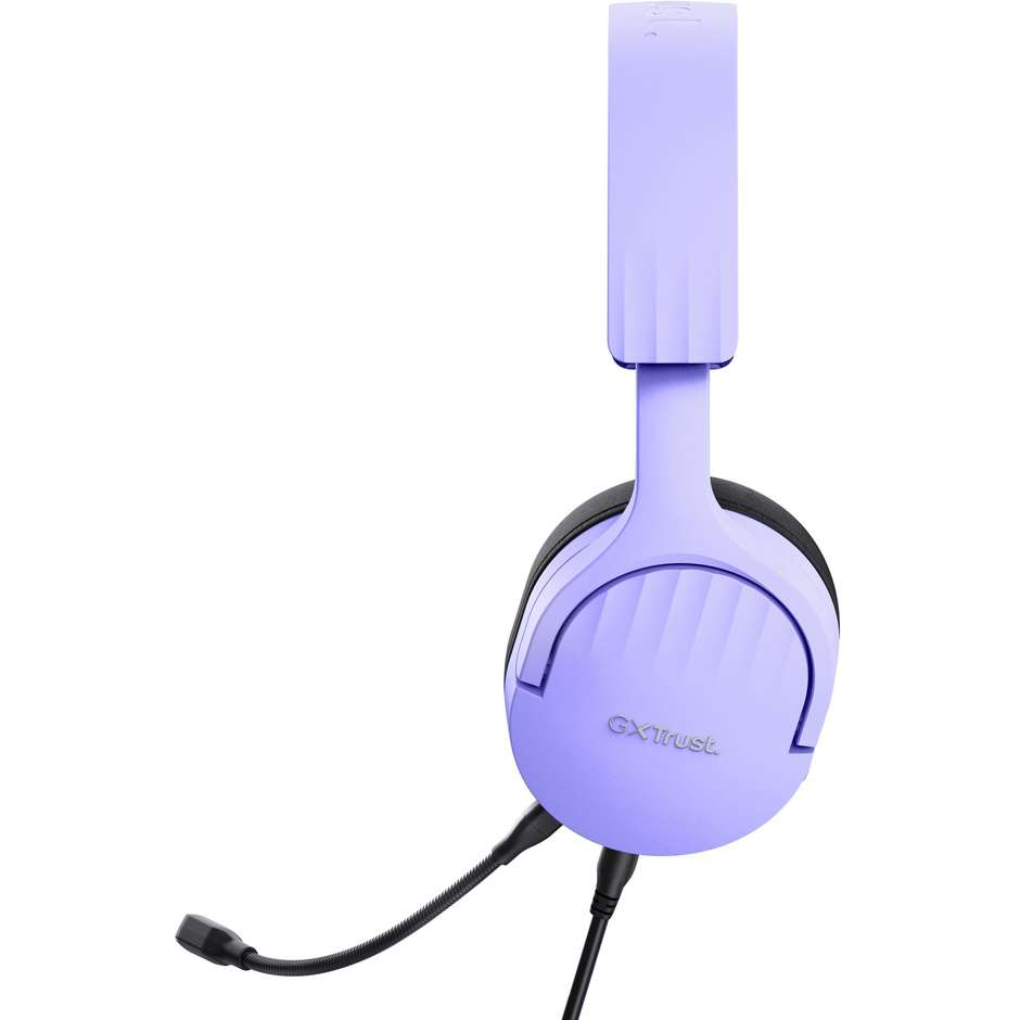 Trust GXT 489P FAYZO Cuffie Cablato A Padiglione Gaming Colore Nero, Viola