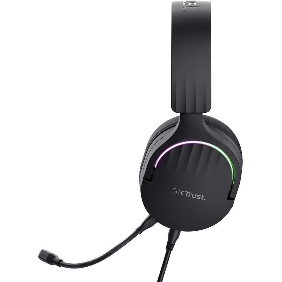 Trust GXT 490 FAYZO 7.1 (24900) Cuffie Gaming USB Surround 7.1 con Illuminazione RGB Nero