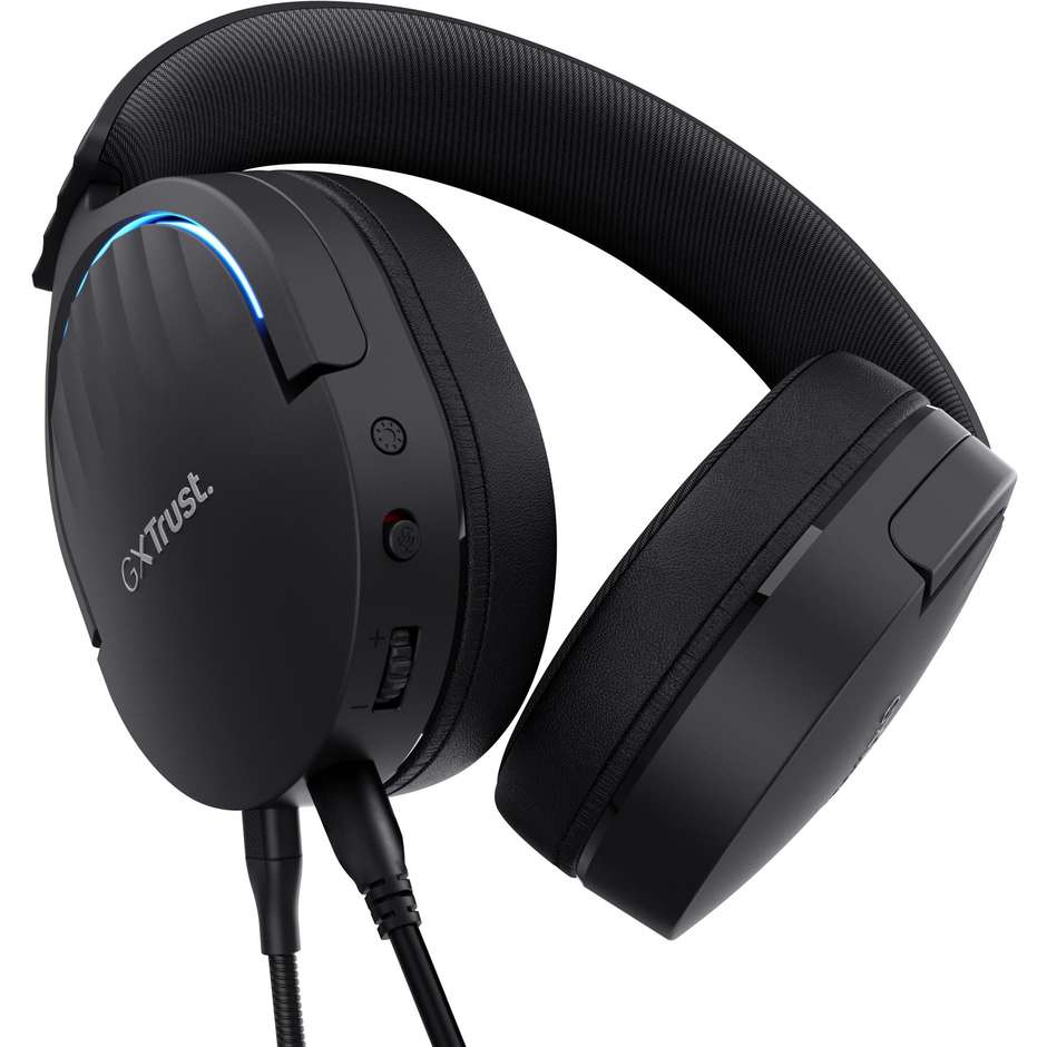 Trust GXT 490 Fayzo Cuffie gaming USB-A surround virtuale 7.1 50 mm RGB nere