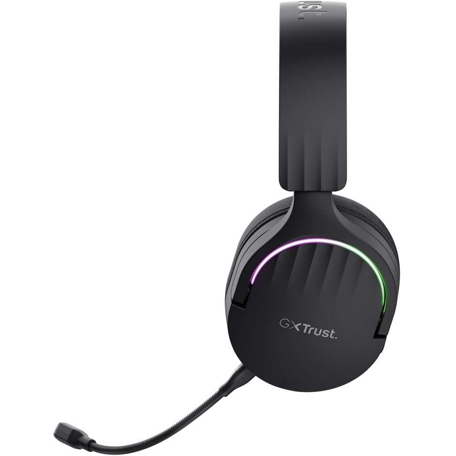 Trust GXT 491 FAYZO Wireless (24901) Cuffie Gaming Wireless 7.1 Bluetooth RGB 50mm Nero