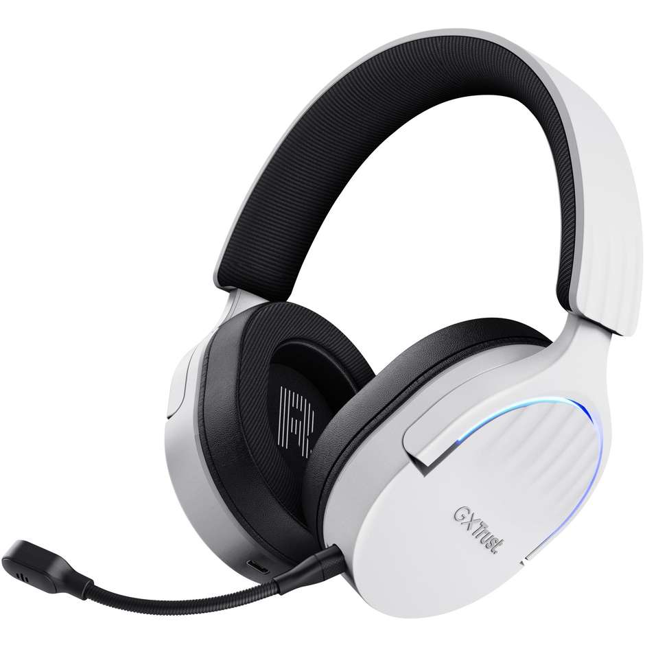 Trust GXT 491W Fayzo Cuffie gaming dual wireless 2,4 GHz Bluetooth 50 mm bianche e nere
