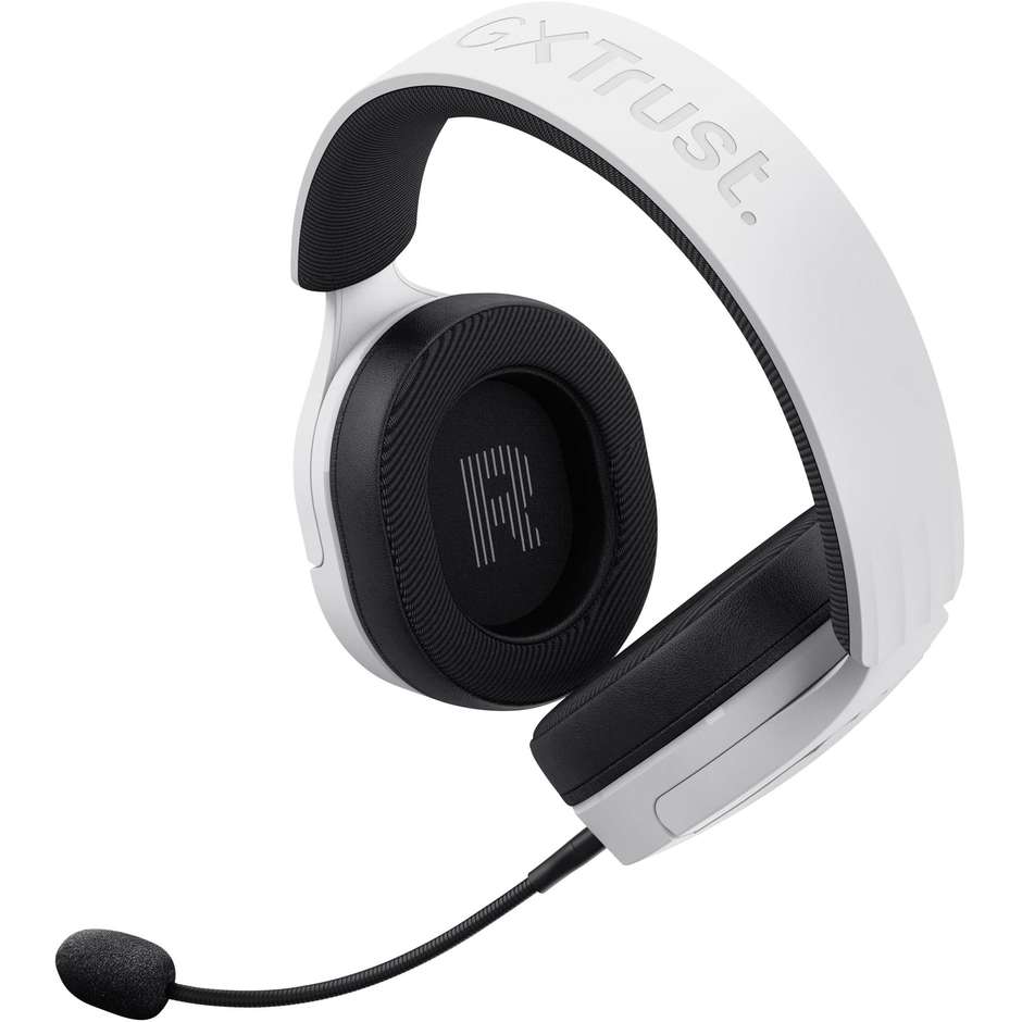 Trust GXT 491W FAYZO Wireless (25304) Cuffie Gaming Wireless 7.1 Bluetooth RGB 50mm Bianco