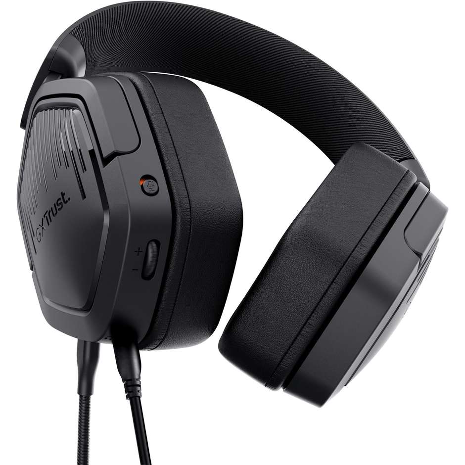 Trust GXT 492 Carus Cuffie gaming stereo 50 mm jack 3,5 mm microfono removibile nere