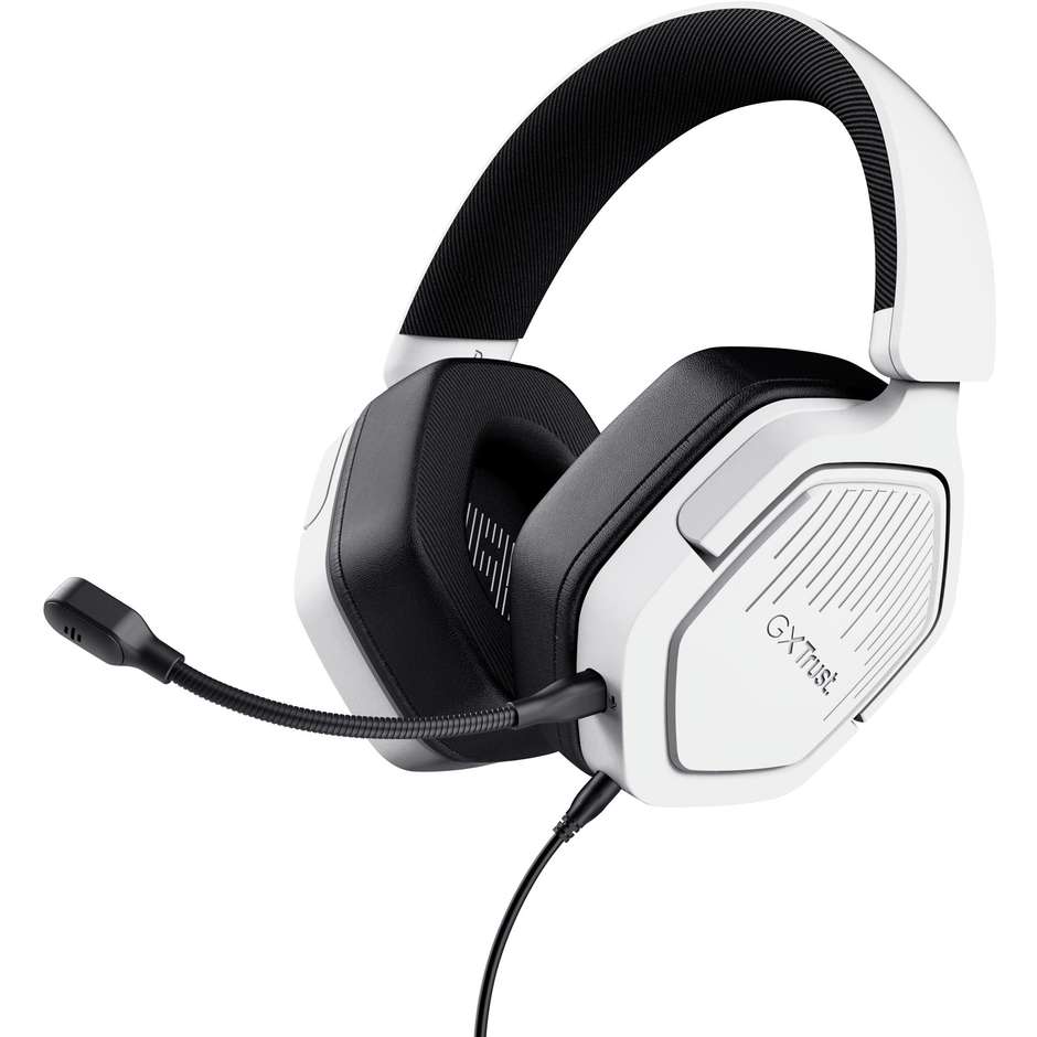 Trust GXT 492W Carus (25448) Cuffie Gaming Cablate Over-Ear Driver 50 mm Bianco