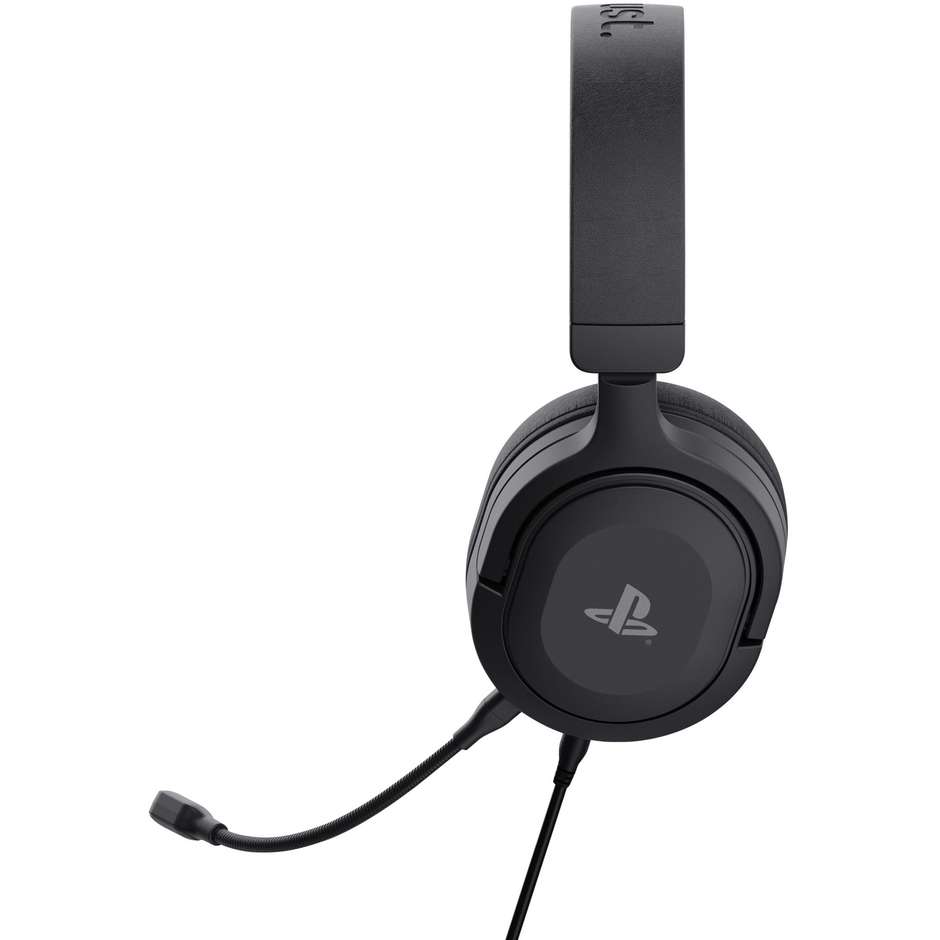 Trust GXT 498 Forta Cuffie Gaming Cablate per PlayStation PS5 e PS4 con Driver 50mm e Microfono Staccabile Jack 3.5mm - Nero