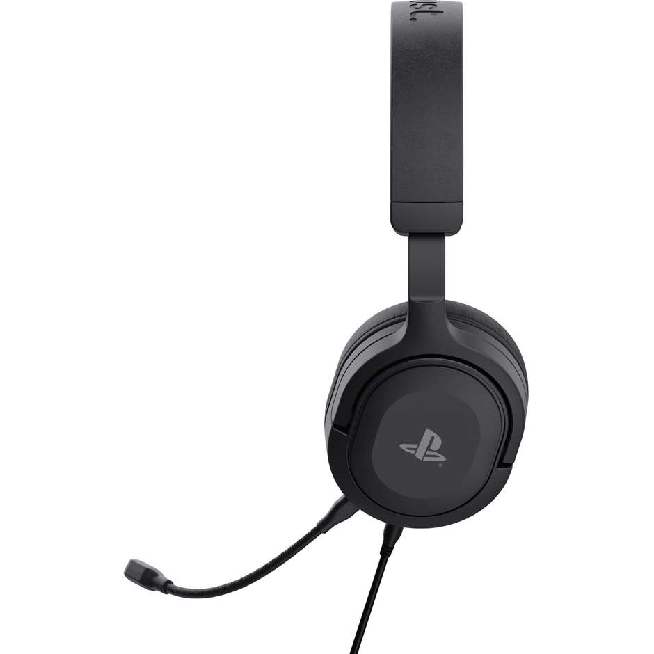 Trust GXT 498 Forta Cuffie Gaming Cablate per PlayStation PS5 e PS4 con Driver 50mm e Microfono Staccabile Jack 3.5mm - Nero