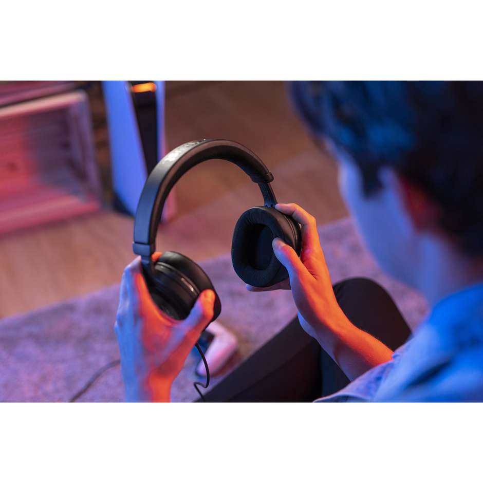 Trust GXT 498 Forta Cuffie Gaming Cablate per PlayStation PS5 e PS4 con Driver 50mm e Microfono Staccabile Jack 3.5mm - Nero
