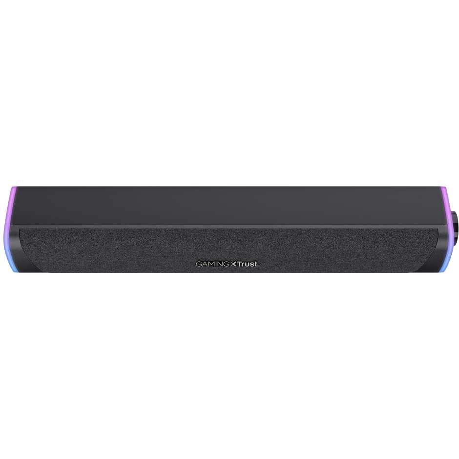 Trust GXT 620 Axon Soundbar Gaming 2.0 Canali 12W RGB USB AUX 3.5mm Nero