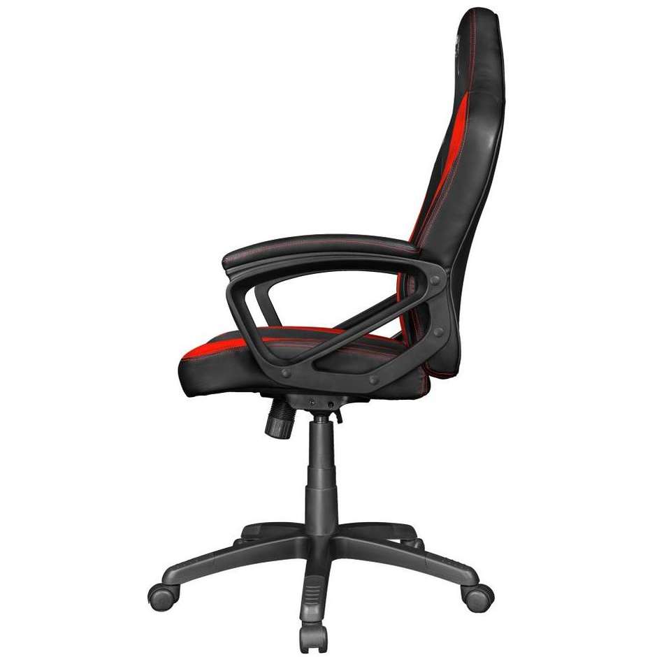 Trust GXT 701 Ryon Sedia da gaming universale Seduta imbottita Colore Nero, Rosso