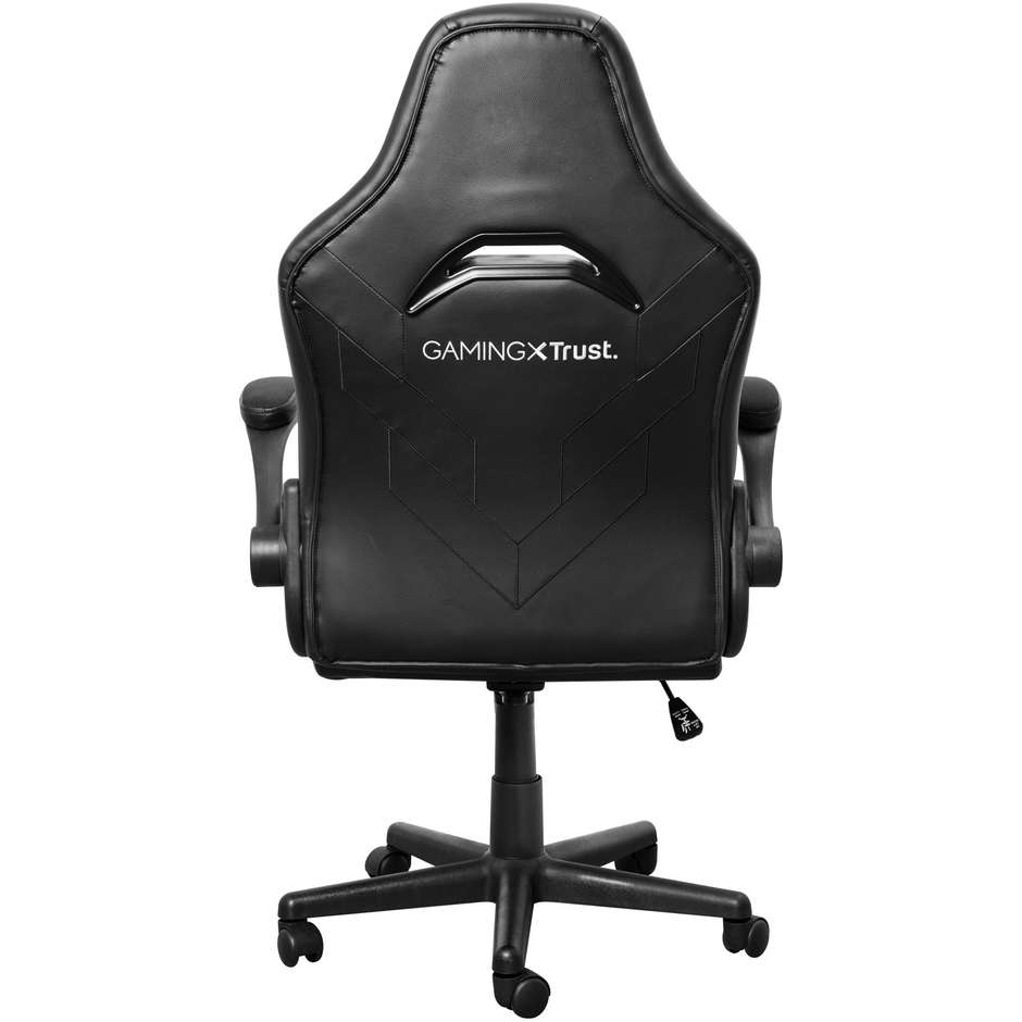 Trust GXT 703 RIYE Sedia da Gaming Ergonomica con Braccioli Ribaltabili Tessuto Traspirante Colore Nero 25128