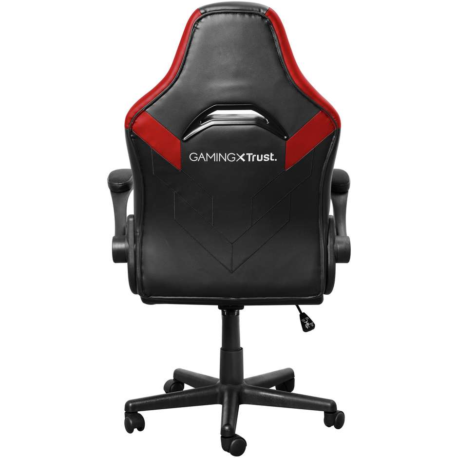 Trust GXT 703R RIYE Sedia da Gaming Ergonomica con Braccioli Sollevabili Schiuma ad Alta Densità Nero e Rosso 24986