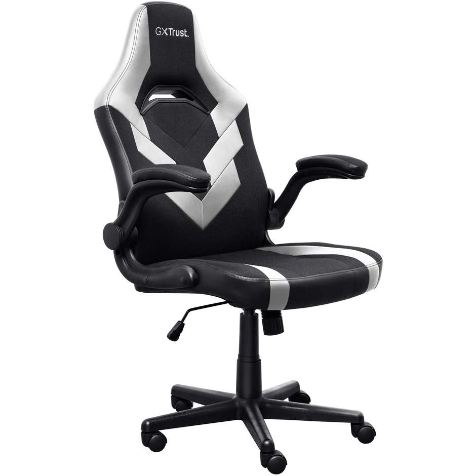 Trust GXT 703W Riye sedia gaming nera e bianca, portata 140 kg