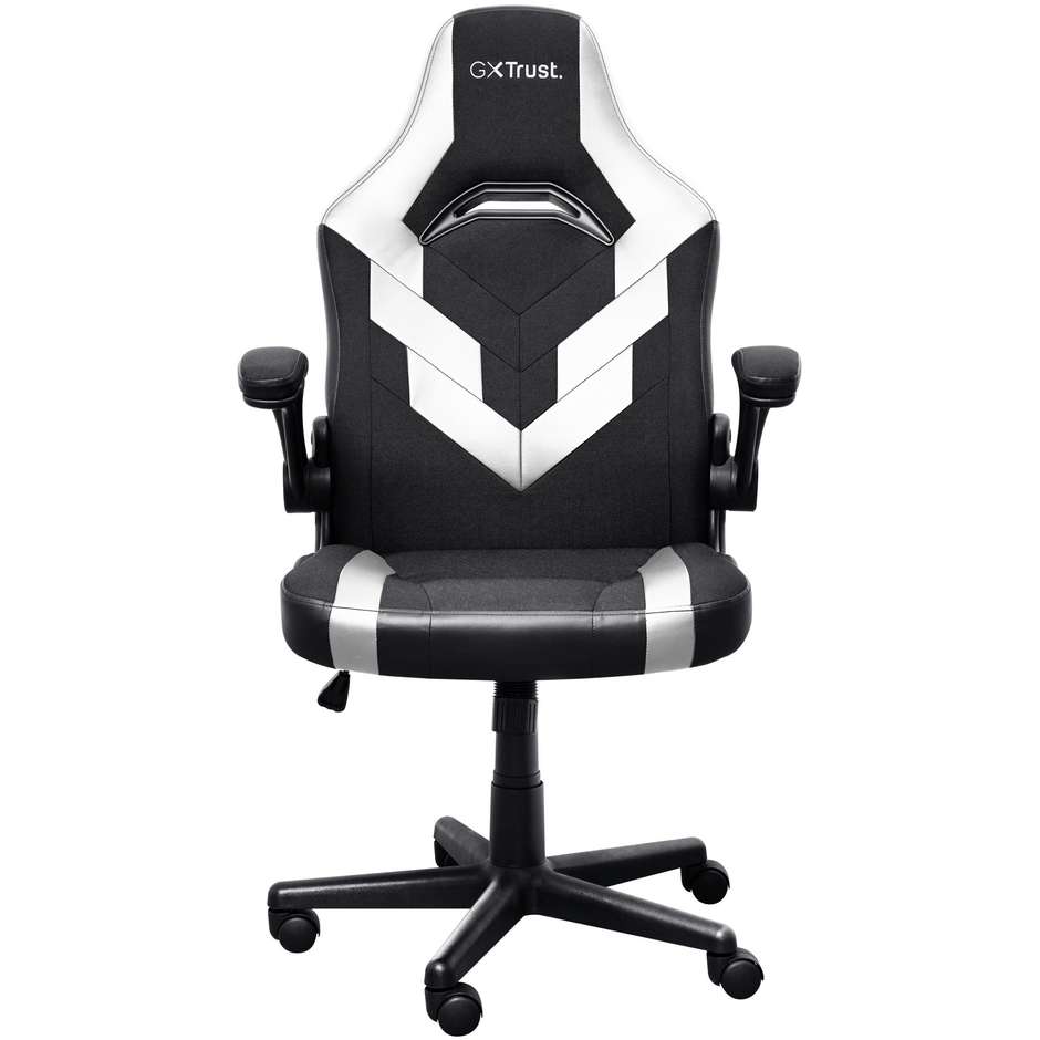 Trust GXT 703W RIYE Sedia per gaming universale Colore Nero, Bianco