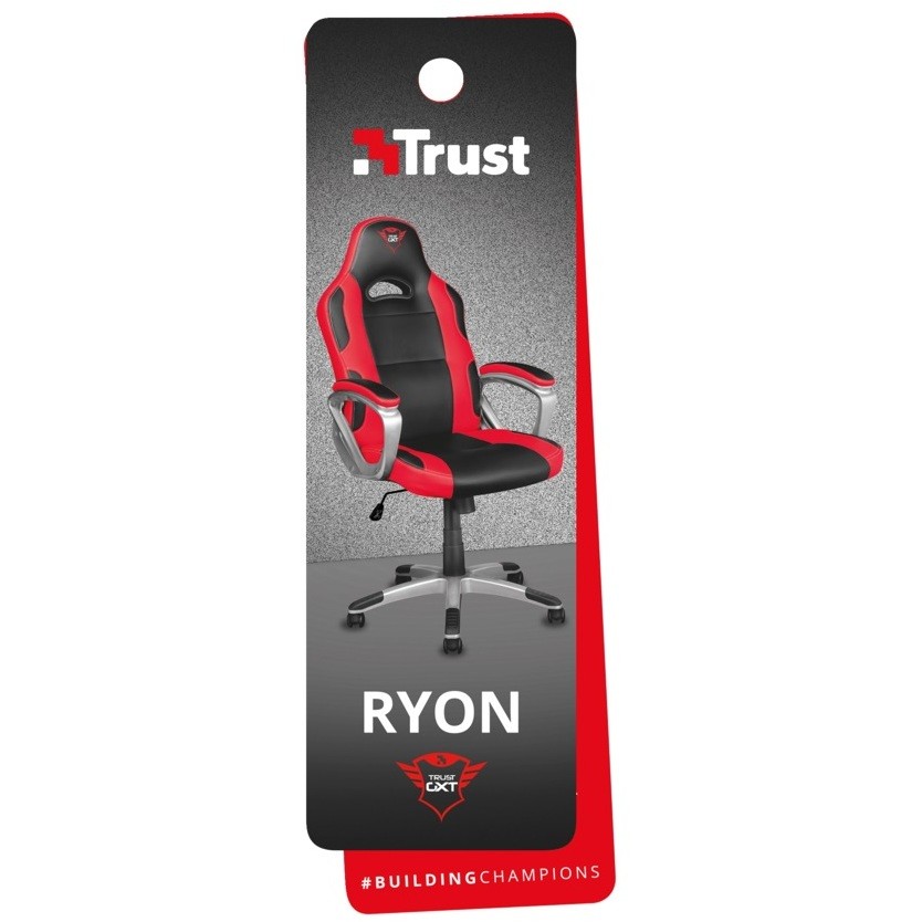 Trust GXT 705 RYON Gaming Chair sedia gaming ergonomica colore nero e rosso  - Videogiochi Sedie Gaming - ClickForShop