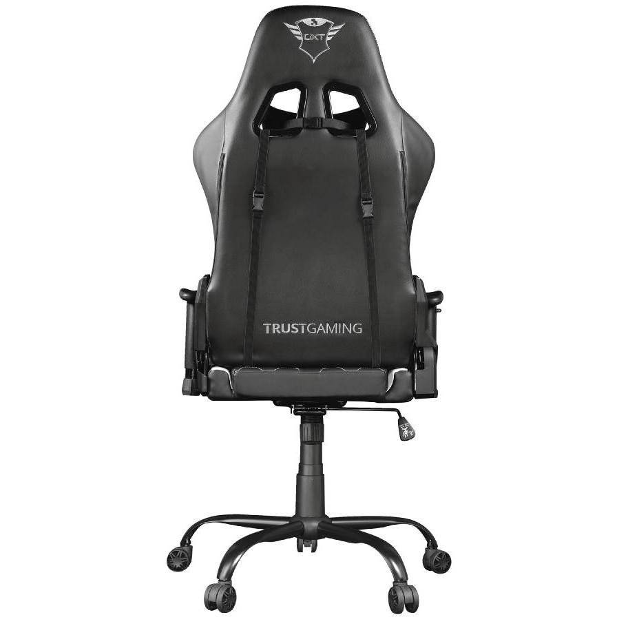 Trust GXT 708W Resto Sedia da Gaming Ergonomica Reclinabile a 180° Telaio in Metallo e Cuscini Nero e Bianco 24434