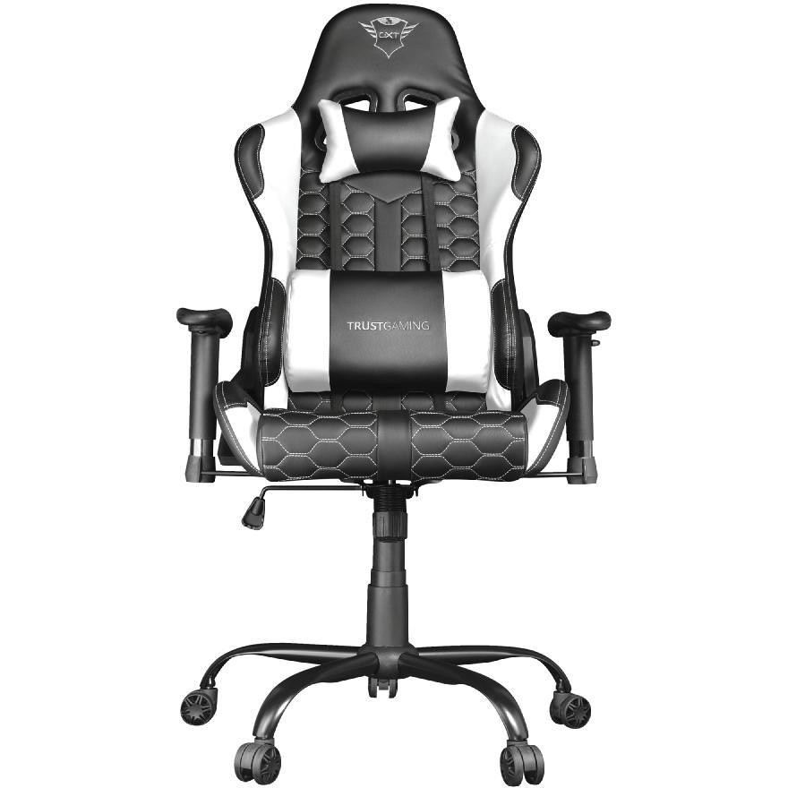 Trust GXT 708W Resto sedia gaming nera e bianca, portata 150 kg