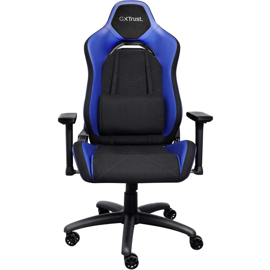 Trust GXT 714 RUYA Sedia da Gaming Ergonomica con Schienale Regolabile Cuscini e Telaio FSC Nero e Blu 25131