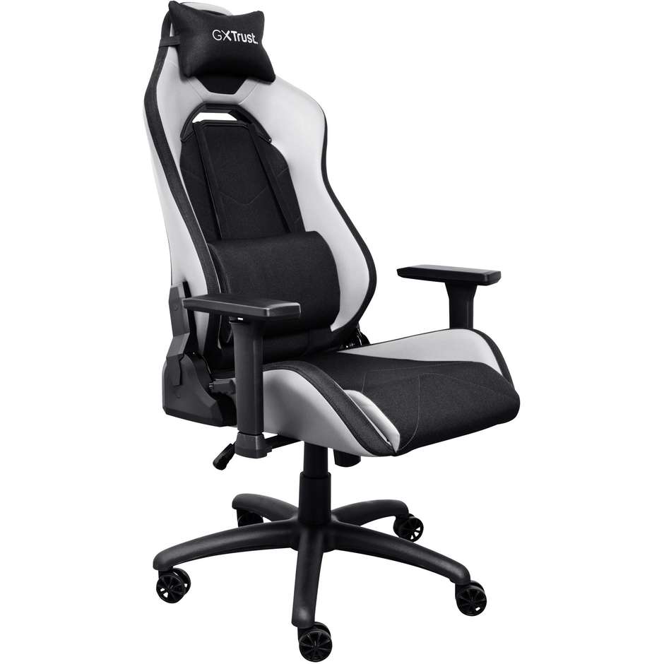 Trust GXT 714 Ruya sedia gaming nera e bianca, portata 150 kg