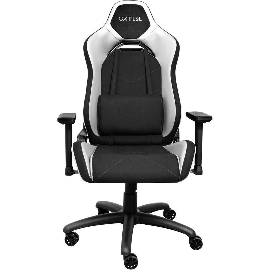 Trust GXT 714 Ruya sedia gaming nera e bianca, portata 150 kg