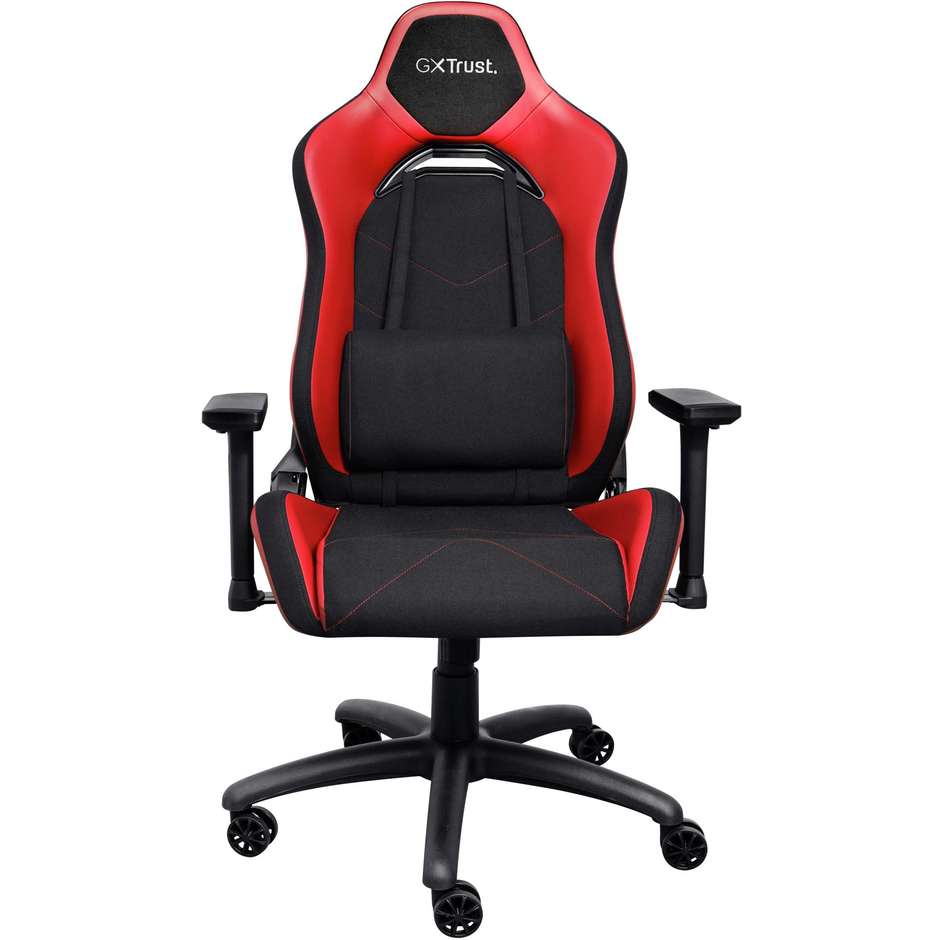 Trust GXT 714 Ruya sedia gaming nera e rossa, portata 150 kg