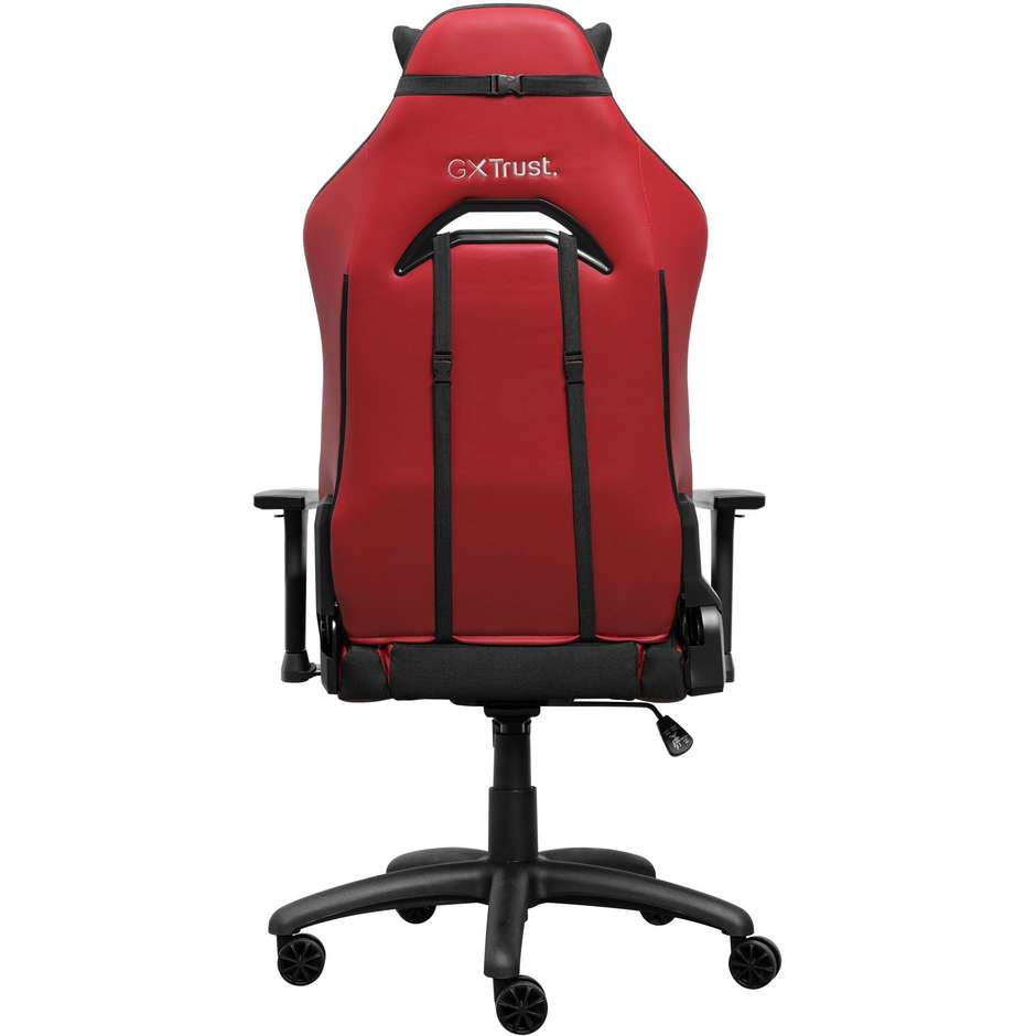 Trust GXT 714 Ruya sedia gaming nera e rossa, portata 150 kg