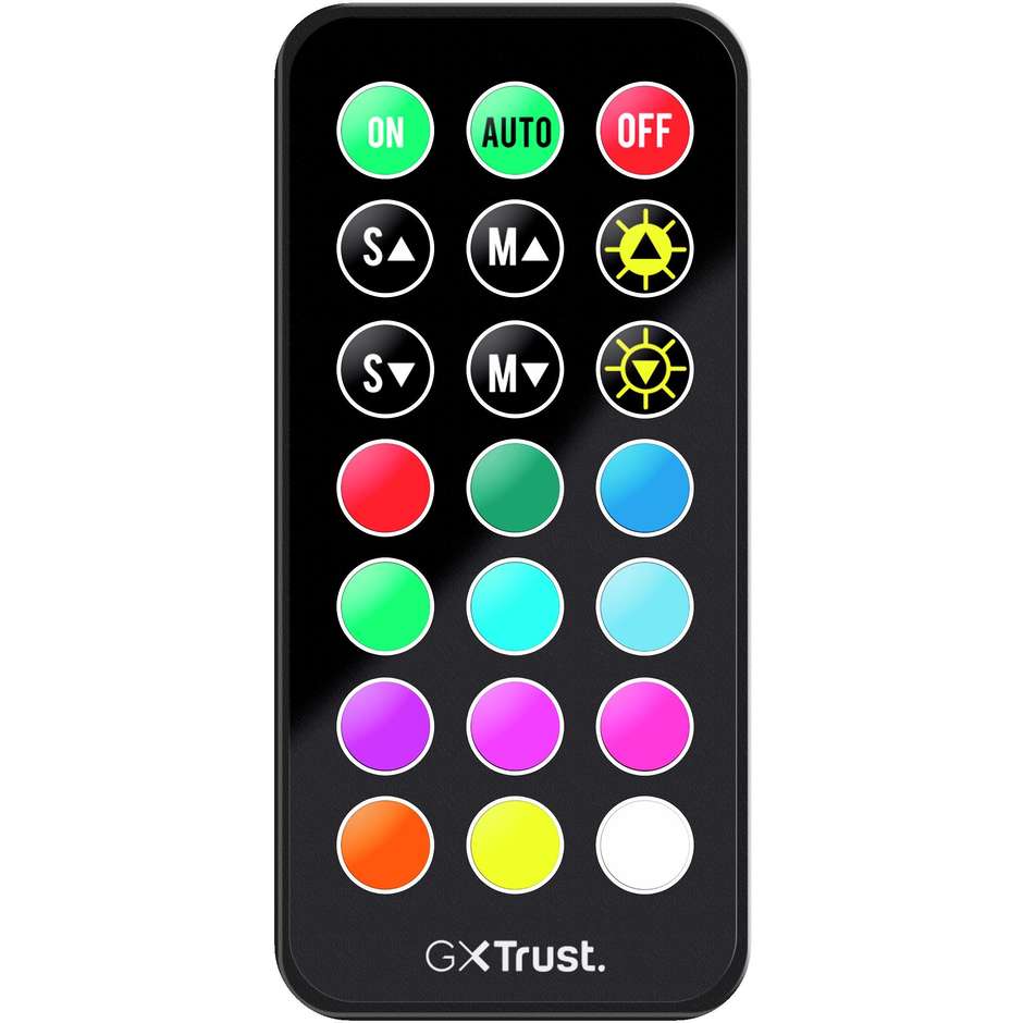 Trust GXT 716 Rizza Sedia da Gaming con Illuminazione LED RGB Oltre 350 Modalità Telecomando e Tasca Powerbank 25376