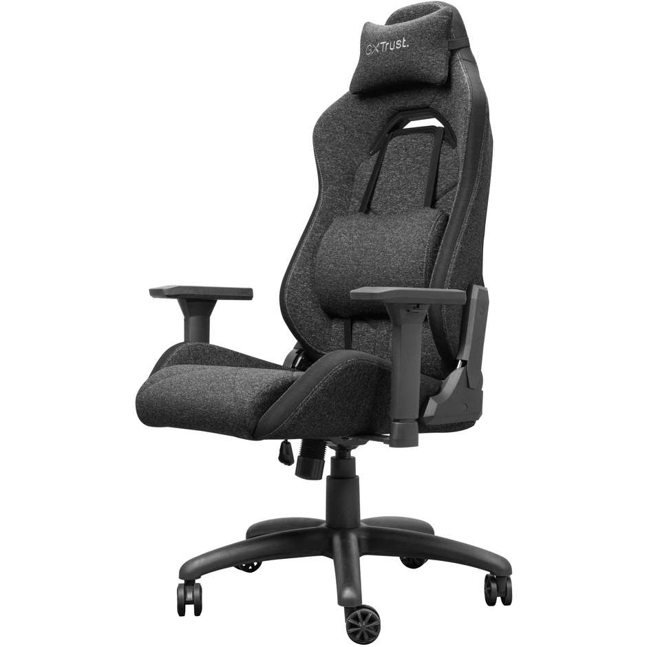 Trust GXT 723 sedia gaming grigia, portata 150 kg