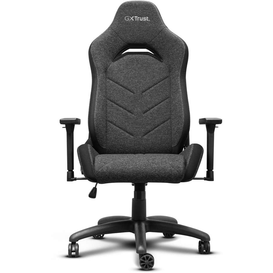 Trust GXT 723 sedia gaming grigia, portata 150 kg