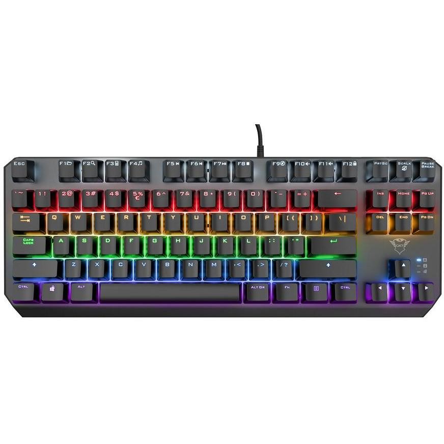 Trust GXT 834 Callaz Tastiera Meccanica Gaming TKL Switch Lineari Outemu Red Layout Italiano Nero