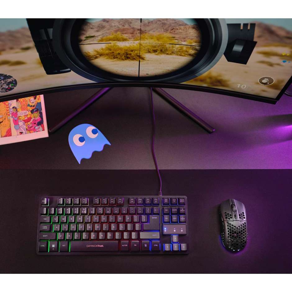 Trust GXT 929 Helox mouse gaming wireless 4800 DPI nero