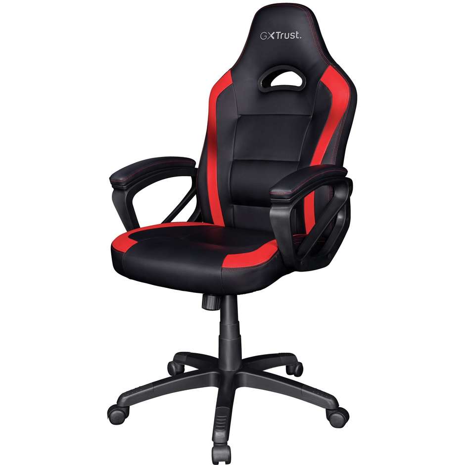 Trust GXT1701R RYON Sedia per gaming universale Colore Nero, Rosso