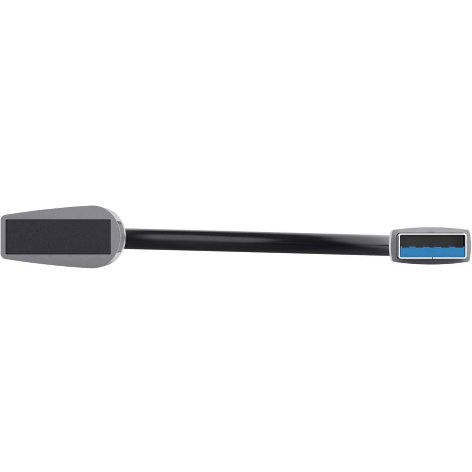 Trust Halyx hub USB-A a 4 porte USB 3.2 Gen 1, nero e grigio