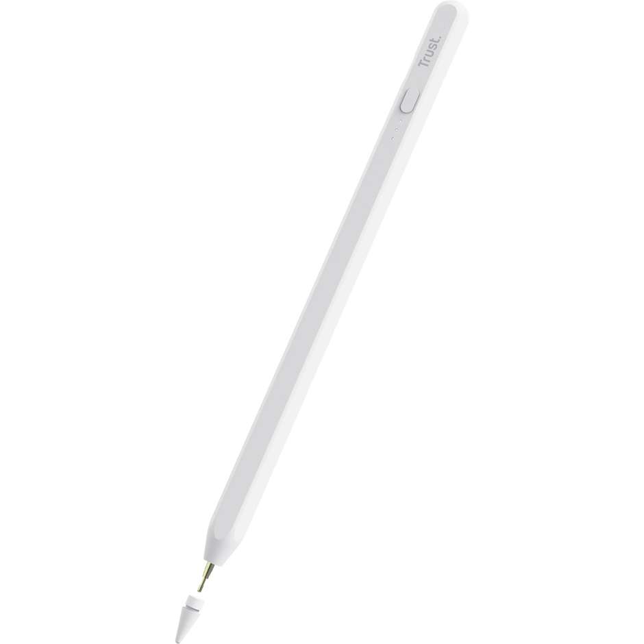 Trust Kyna (25191) Penna Stilo Capacitiva Ricaricabile per Tablet e Touchscreen Punta 1.5mm Bianco