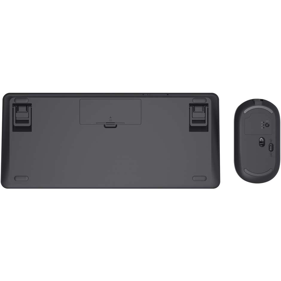 Trust Lyra kit tastiera QWERTY italiana e mouse wireless Bluetooth nero