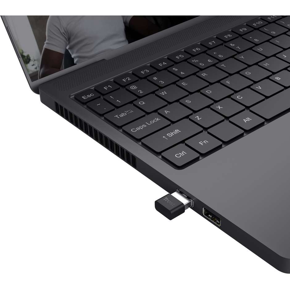 Trust Myna (25329) Adattatore USB Bluetooth 5.3 Nano Dongle per PC Portata 20m Nero