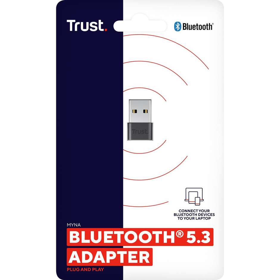 Trust Myna adattatore USB Bluetooth nero per Windows