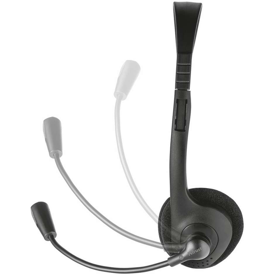Trust Primo Chat (21665) Cuffie con Microfono Cablate On-Ear Jack 3.5 mm Nero