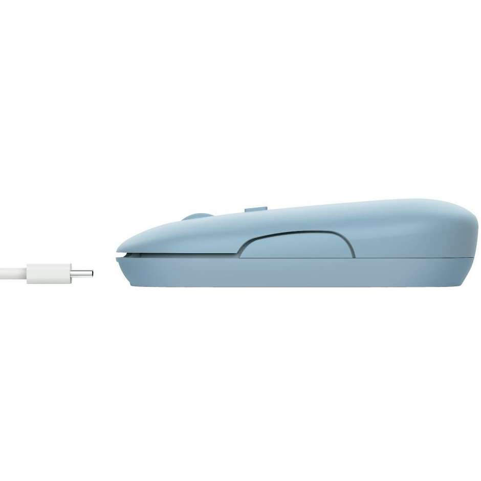 Trust Puck mouse wireless Bluetooth e RF 1600 DPI blu
