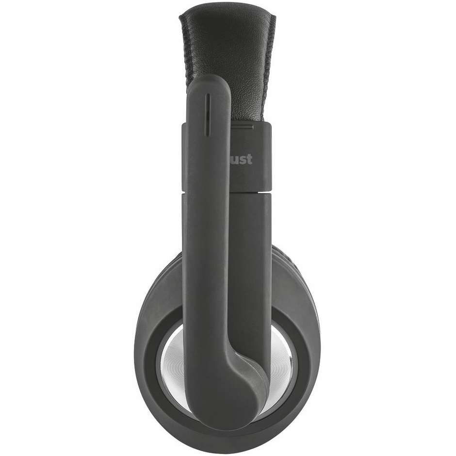 Trust Quasar Cuffie Over-Ear con Microfono Flessibile e Controllo Volume su Cavo Jack 3.5mm Nero (21662)