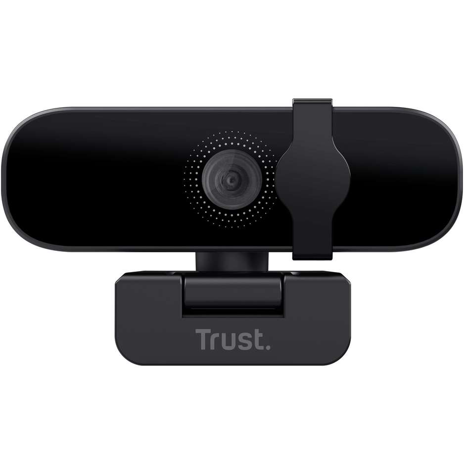 Trust Tanor webcam Full HD USB con microfono e otturatore privacy, nera